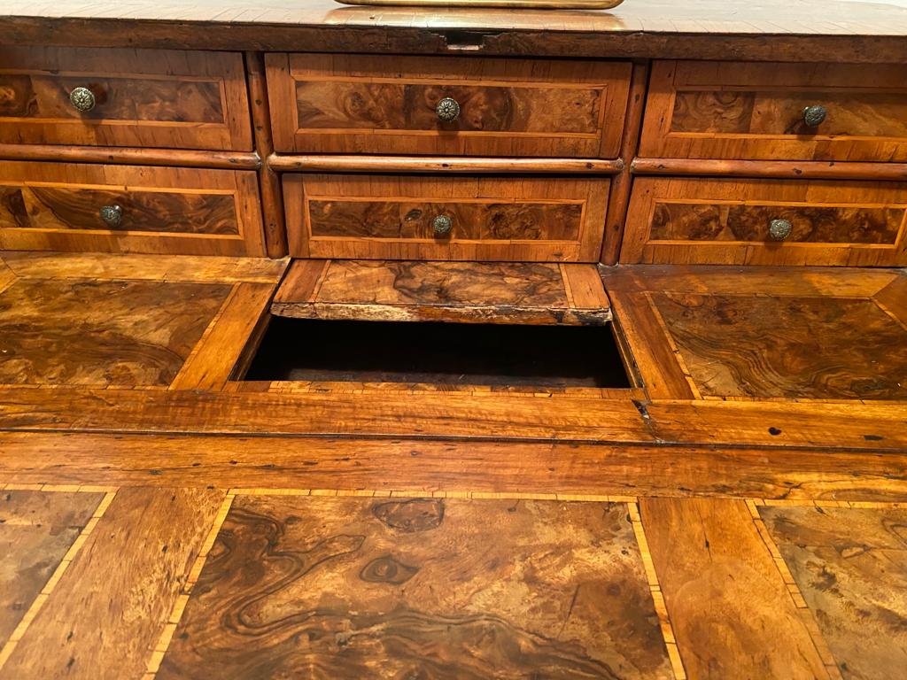 Ribalta veronese in radica, fronte mosso, scarabattolo interno, metà XVIII secolo-photo-4