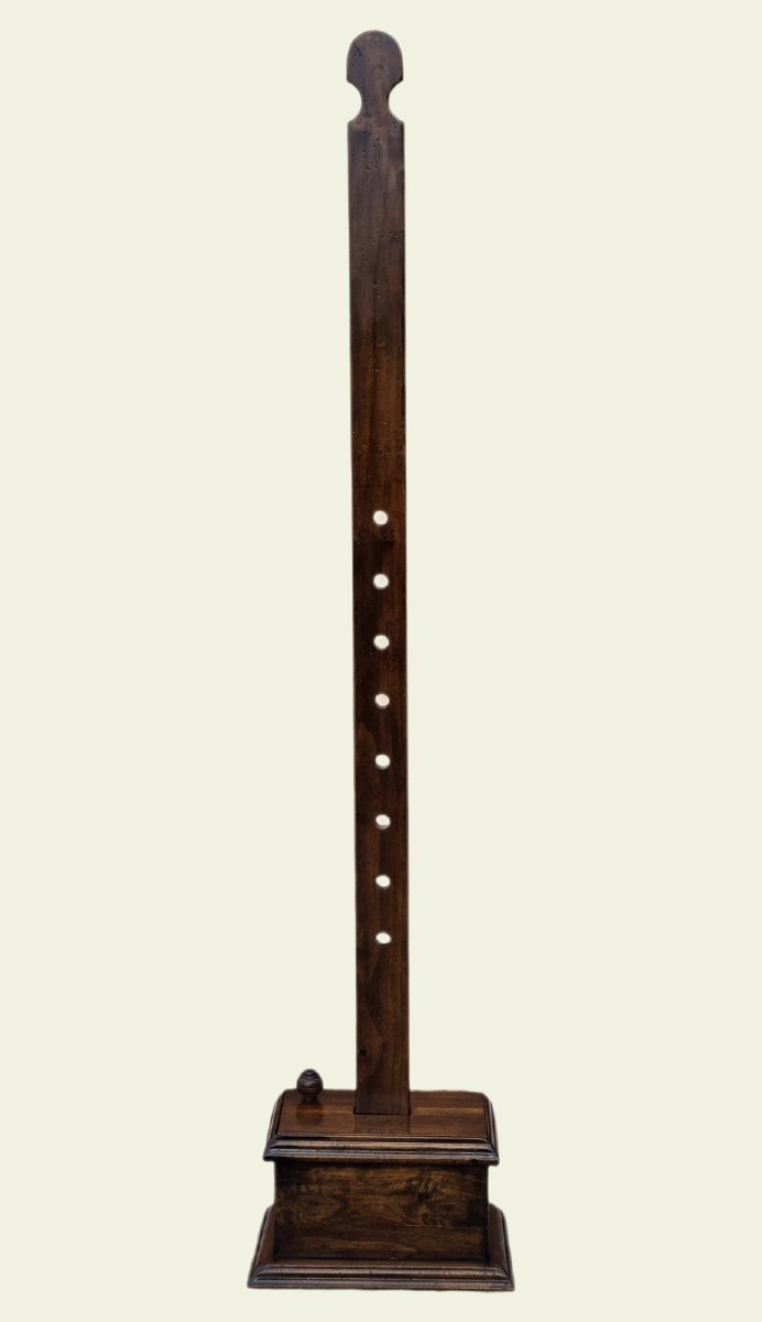 Cavalletto da esposizione in noce regolabile smontabile fine XIX inizio XX secolo-photo-2