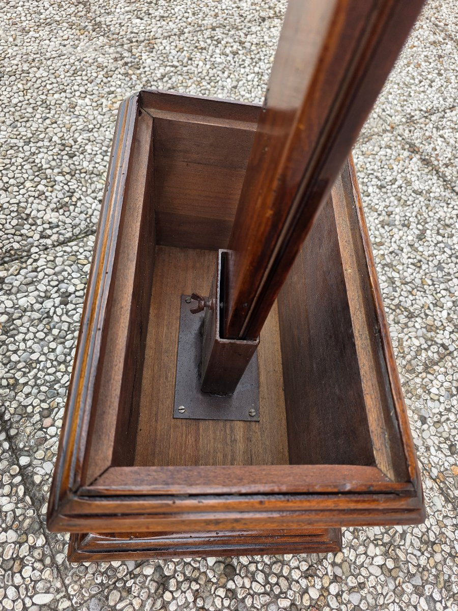 Cavalletto da esposizione in noce regolabile smontabile fine XIX inizio XX secolo-photo-4