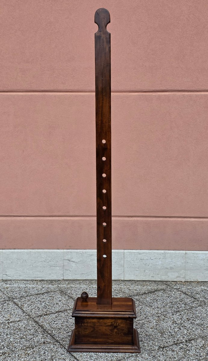 Cavalletto da esposizione in noce regolabile smontabile fine XIX inizio XX secolo-photo-5