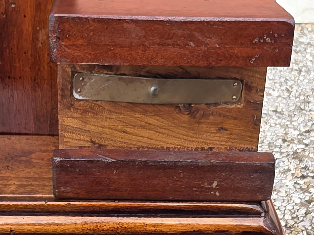 Cavalletto da esposizione in noce regolabile smontabile fine XIX inizio XX secolo-photo-6