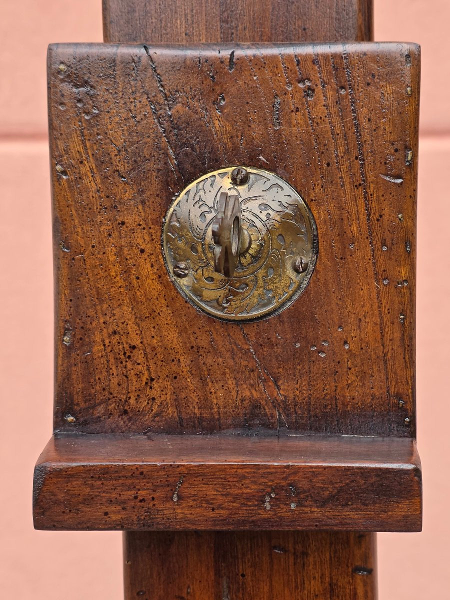 Cavalletto da esposizione in noce regolabile smontabile fine XIX inizio XX secolo-photo-7