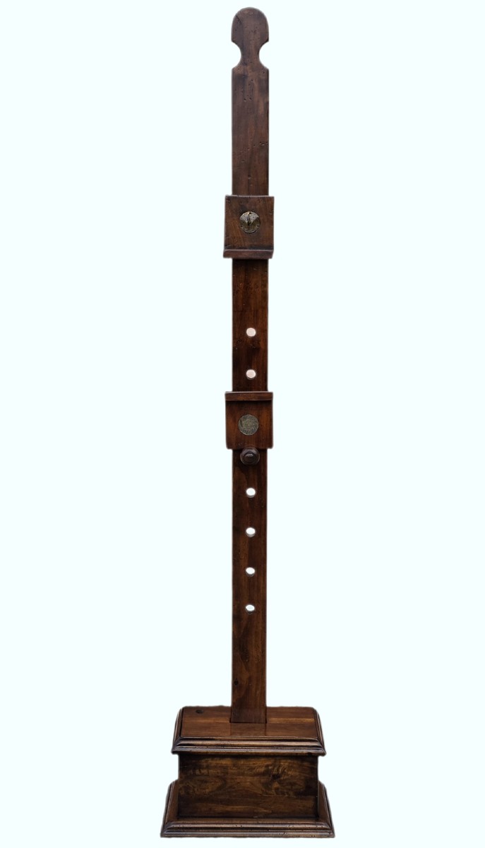 Cavalletto da esposizione in noce regolabile smontabile fine XIX inizio XX secolo