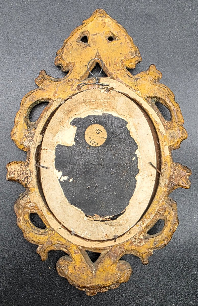 Adorazione dei Pastori in spuma di mare, scultura devozionale con cornice dorata XVIII sec-photo-2