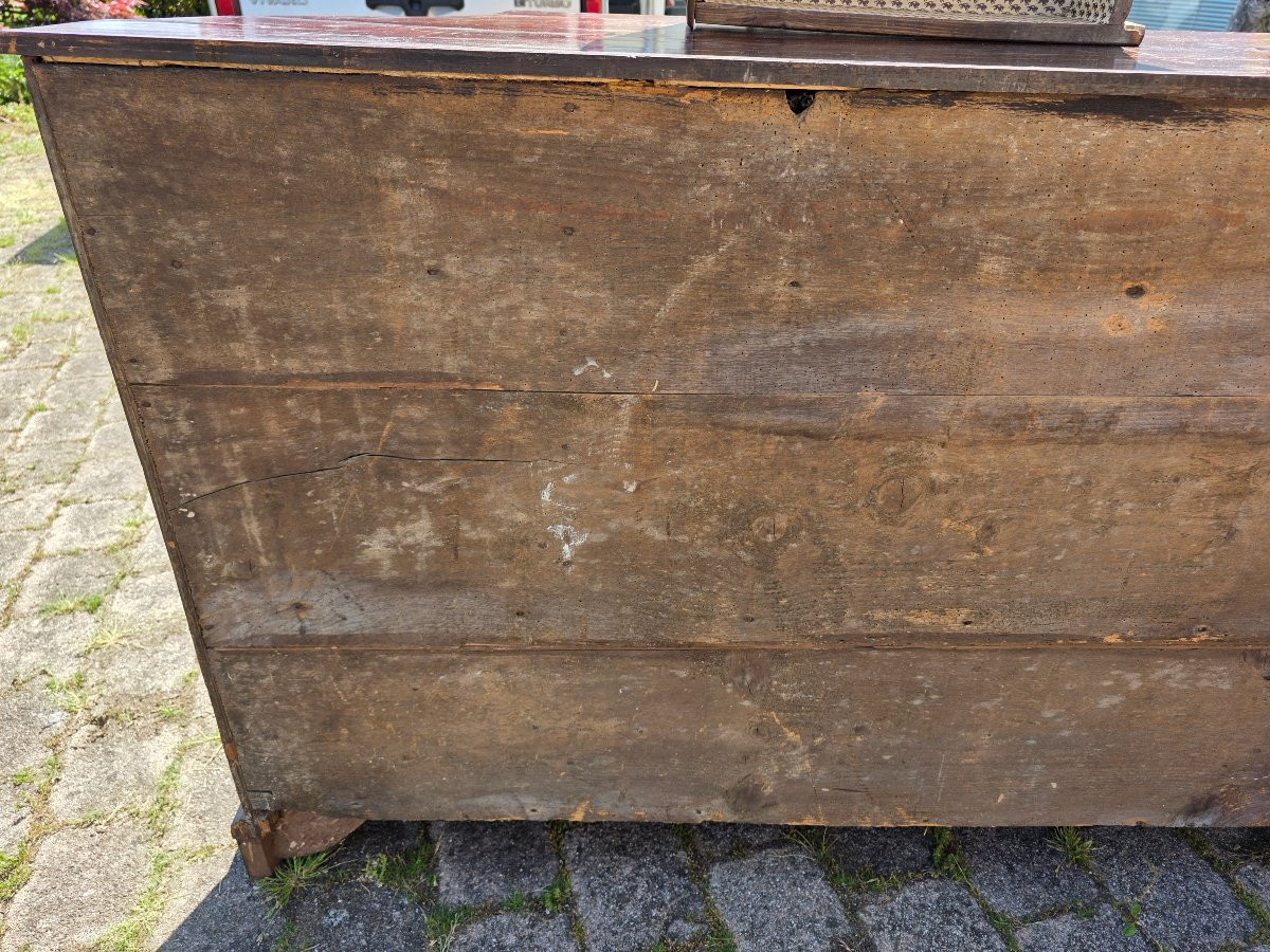 Credenza sagomata in noce massiccio, Nord Italia, influenza veneta, metà XIX secolo-photo-6