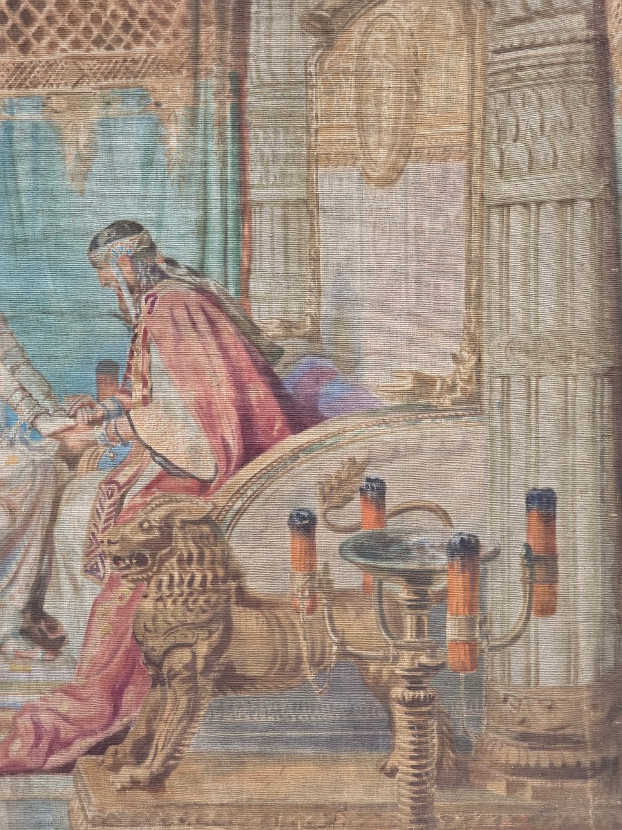 Grande Succo D’Erba Orientalista “La Regina Di Saba” Da Fortunino Matania-photo-2