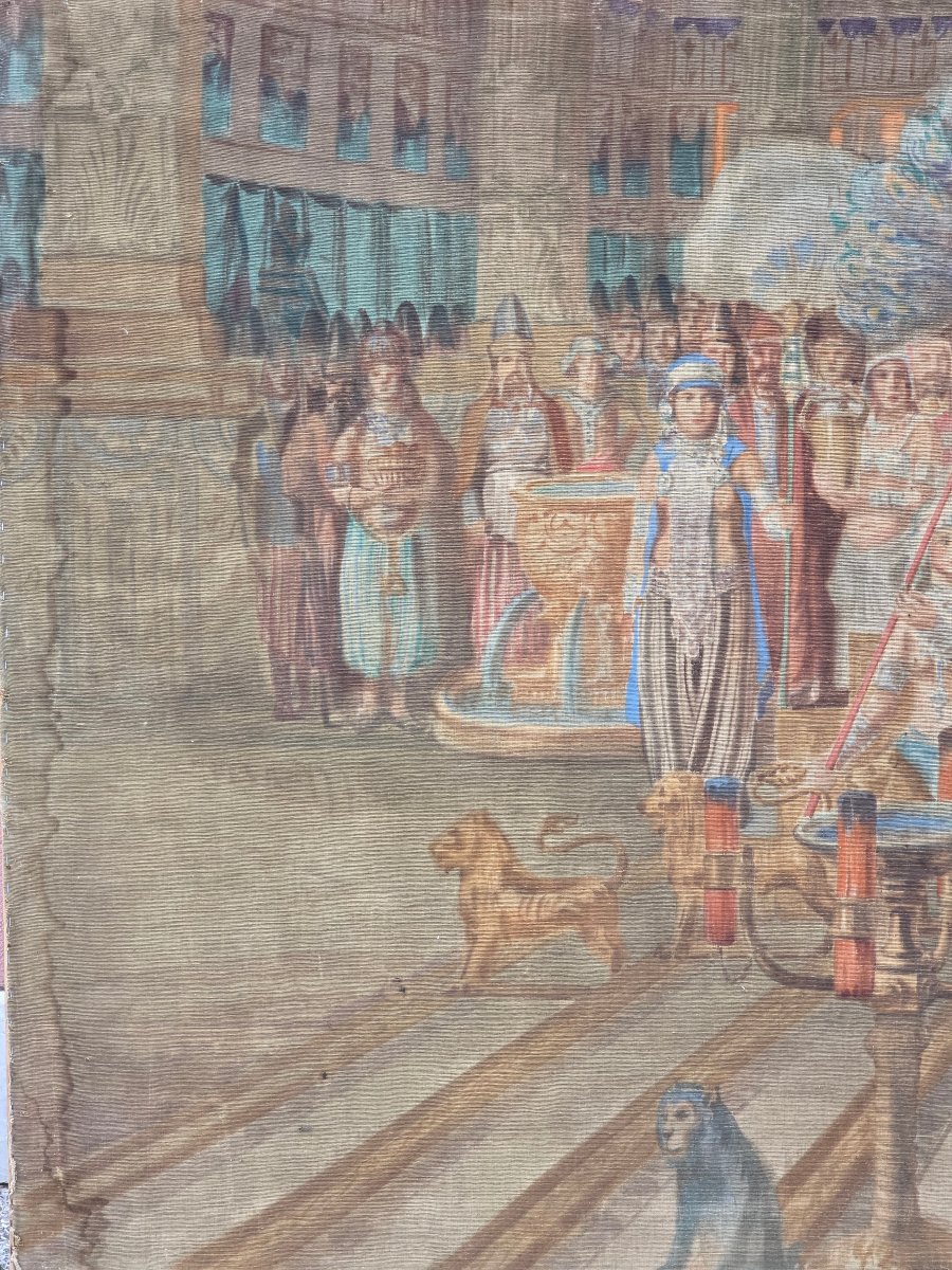 Grande Succo D’Erba Orientalista “La Regina Di Saba” Da Fortunino Matania-photo-3