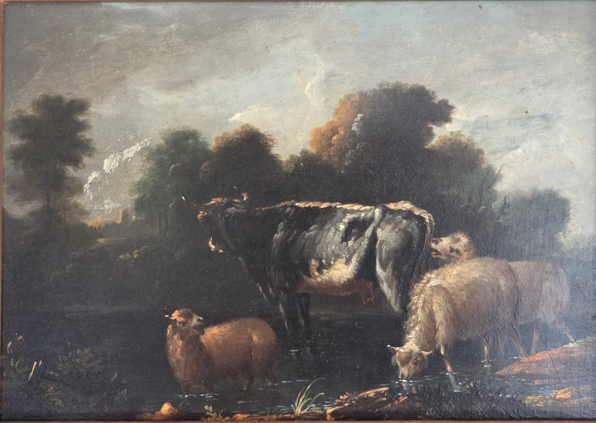 Coppia di dipinti su rame – Scuola fiamminga/olandese – Cerchia di Michiel Carree-photo-2