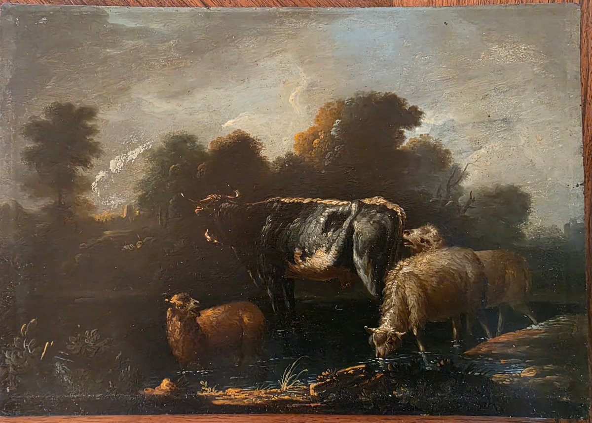 Coppia di dipinti su rame – Scuola fiamminga/olandese – Cerchia di Michiel Carree-photo-7