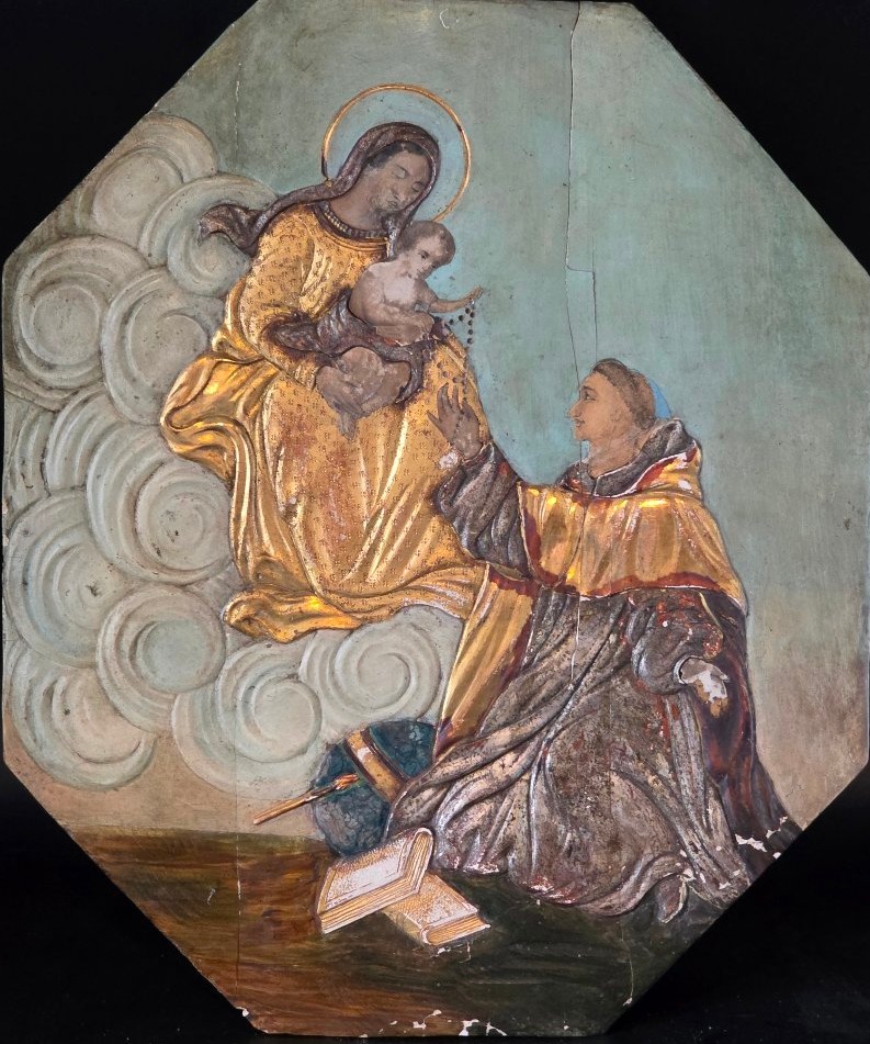 Coppia di pannelli devozionali dorati con scene della vita della Vergine, Veneto, fine XVIII se-photo-2