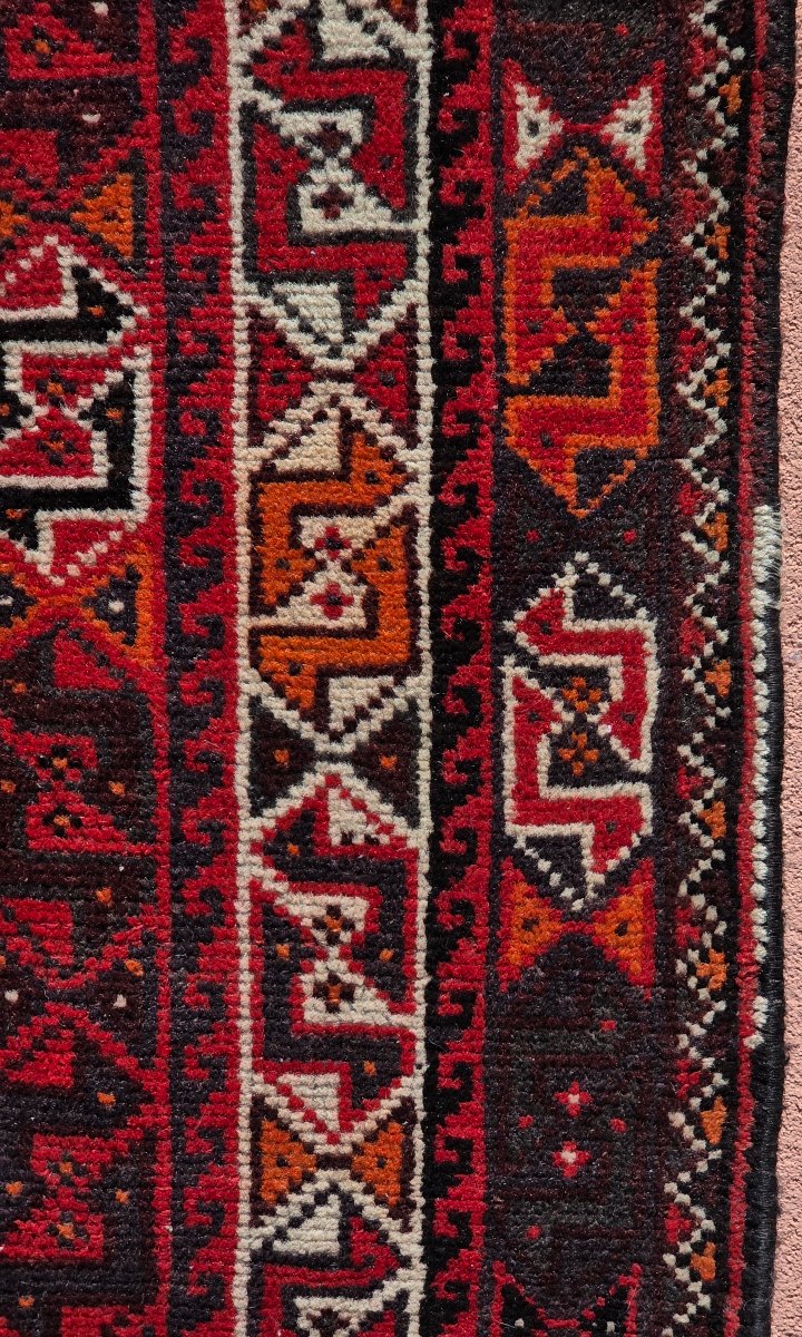 Grande tappeto persiano di manifattura tribale annodato a mano, anni '60-'70, 225 × 162 cm-photo-2