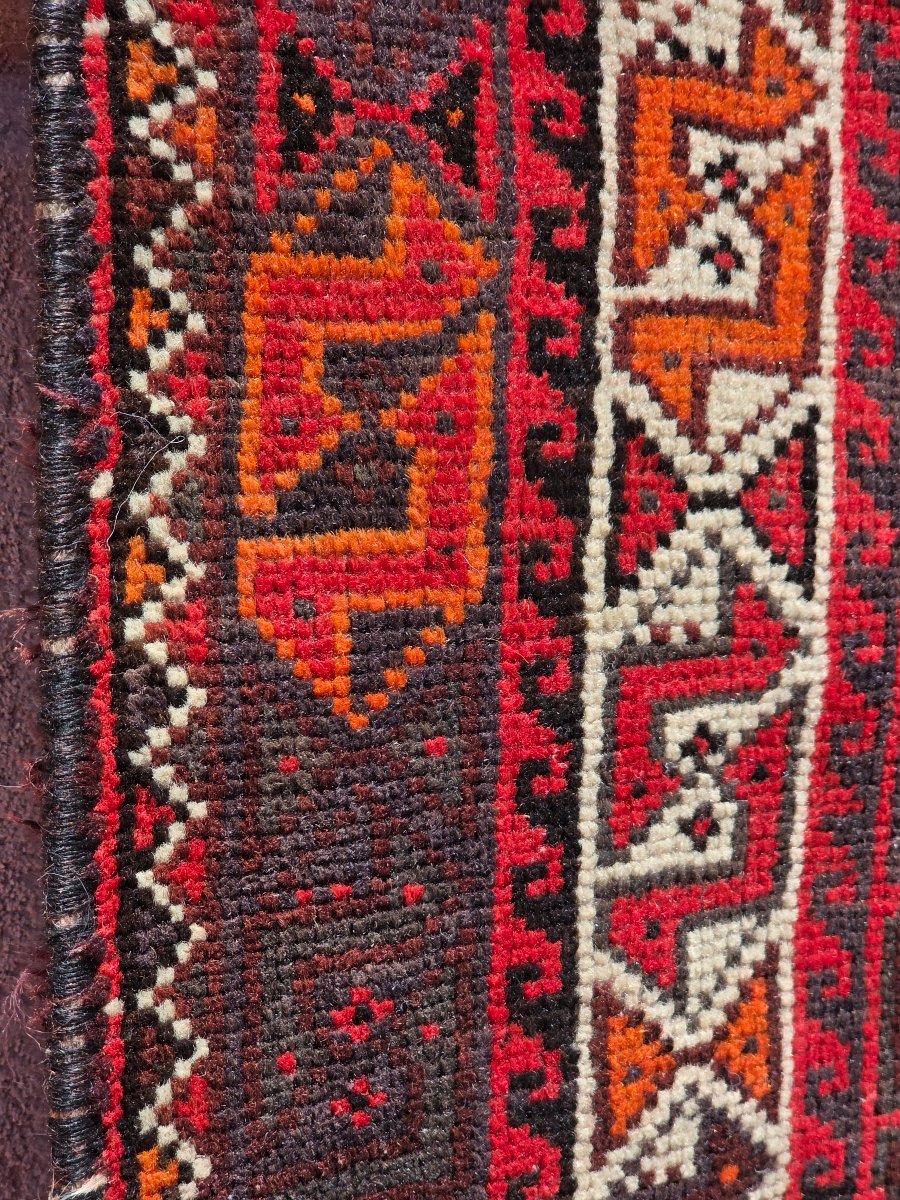 Grande tappeto persiano di manifattura tribale annodato a mano, anni '60-'70, 225 × 162 cm-photo-3