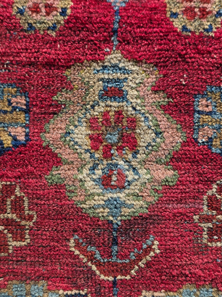Tappeto persiano artigianale in lana – Decoro floreale – Iran, anni '70-'80-photo-2