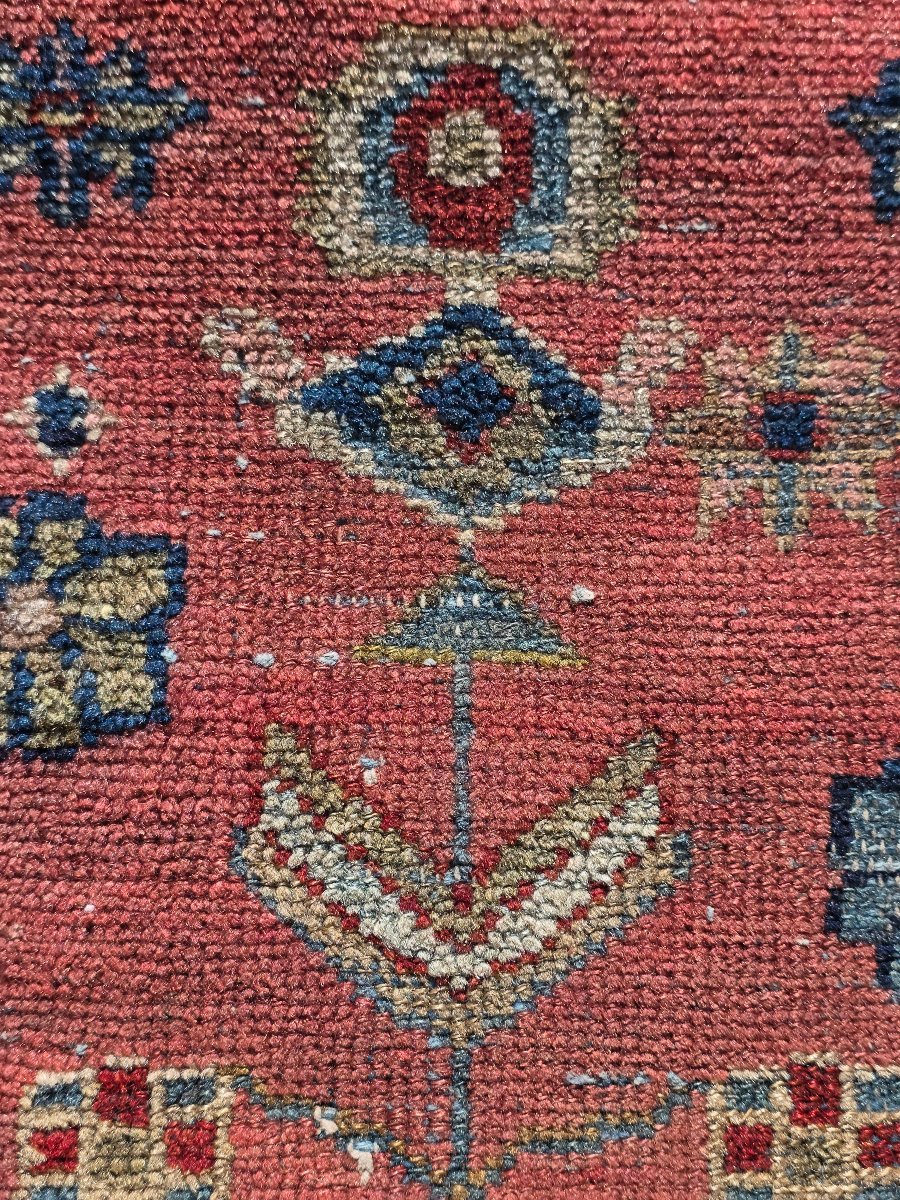Tappeto persiano artigianale in lana – Decoro floreale – Iran, anni '70-'80-photo-3
