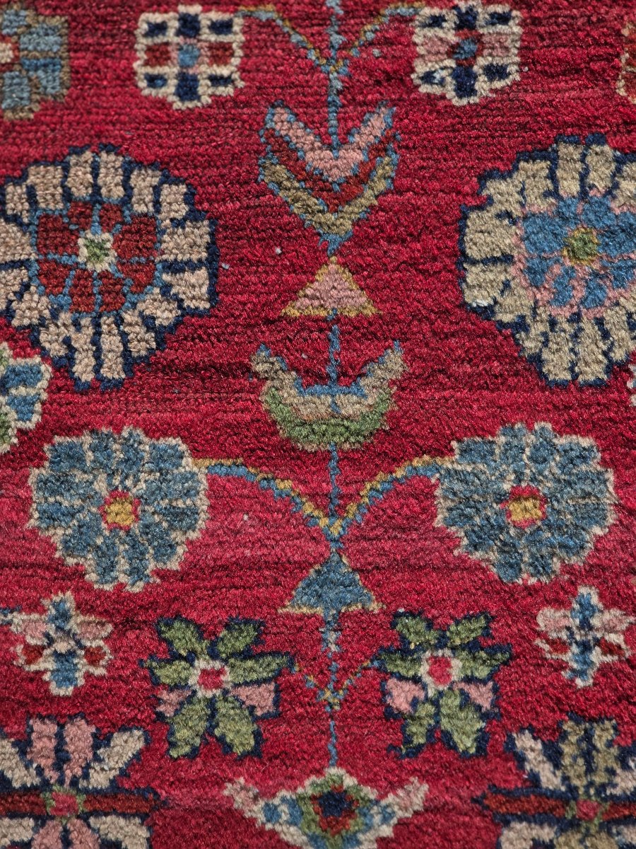 Tappeto persiano artigianale in lana – Decoro floreale – Iran, anni '70-'80-photo-4
