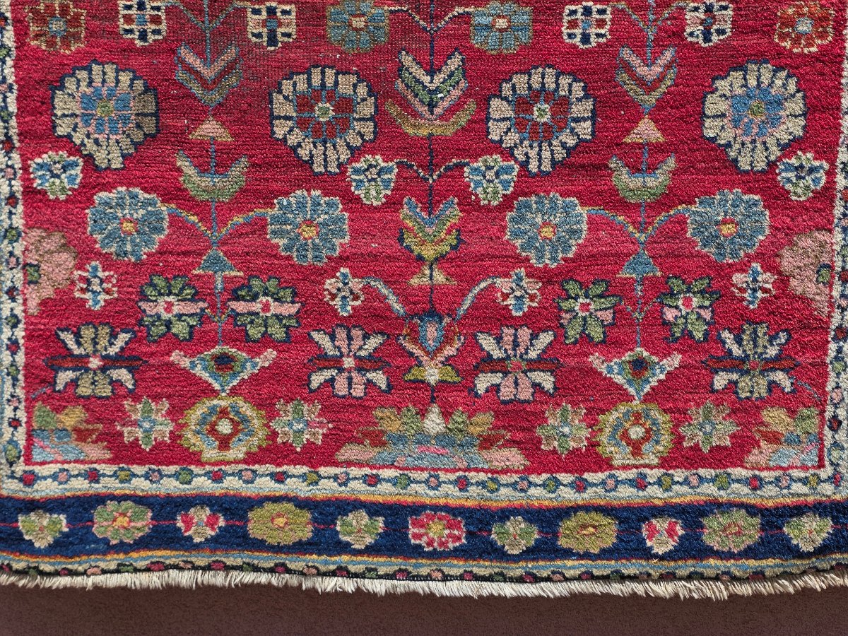 Tappeto persiano artigianale in lana – Decoro floreale – Iran, anni '70-'80-photo-3