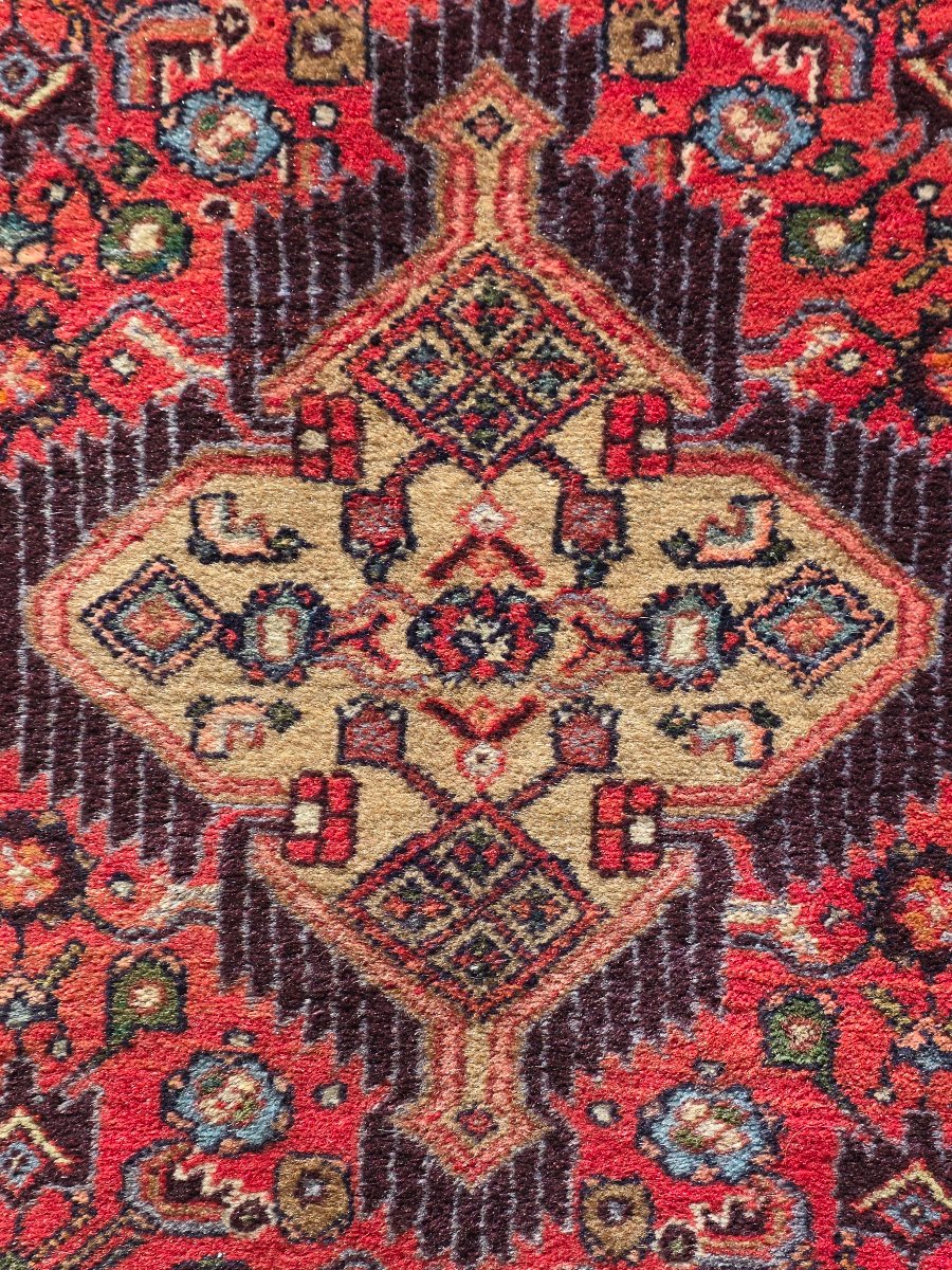 Tappeto persiano artigianale in lana – Manifattura tradizionale iraniana – Anni '70-'80-photo-2