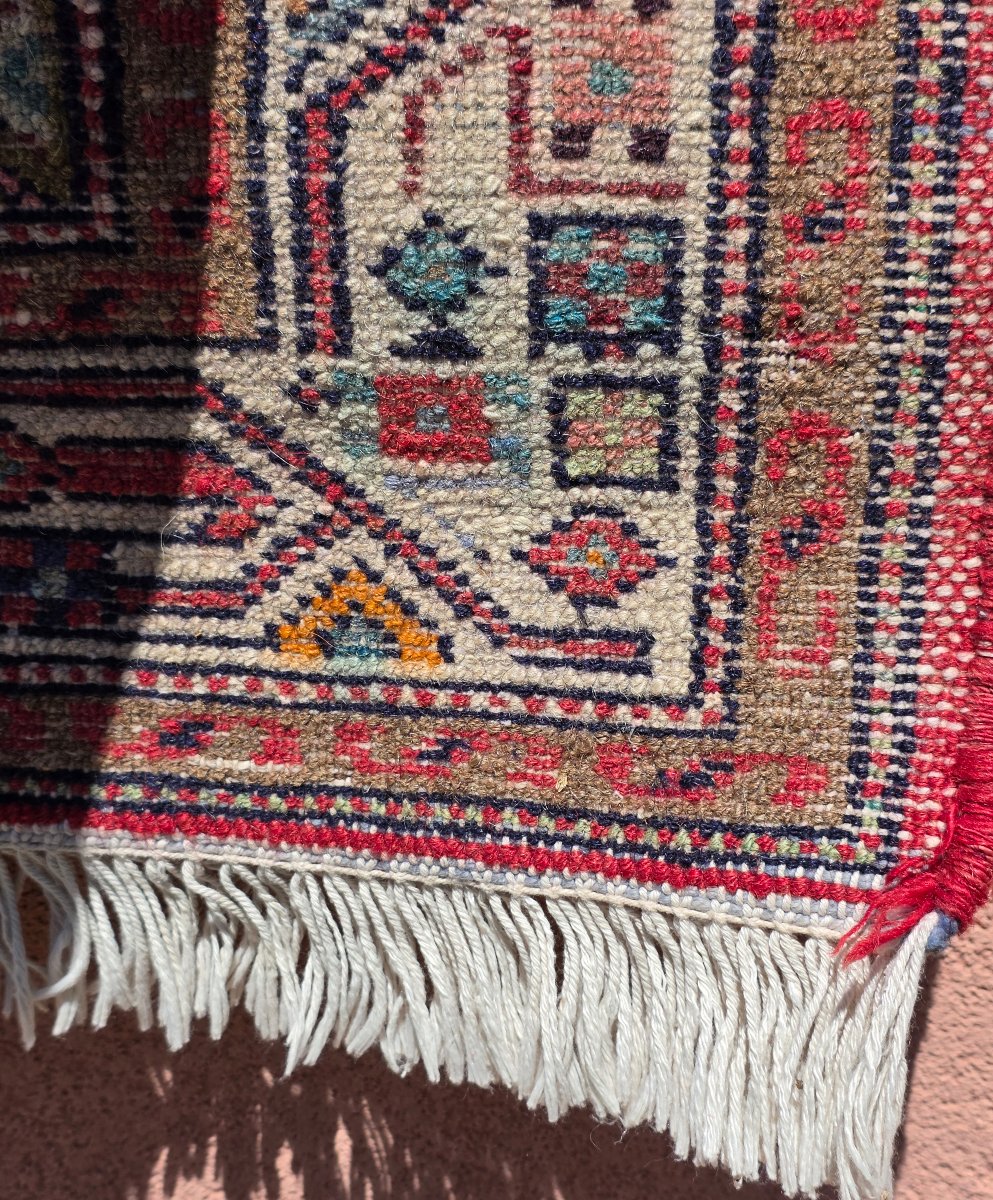 Tappeto persiano artigianale in lana – Manifattura tradizionale iraniana – Anni '70-'80-photo-4