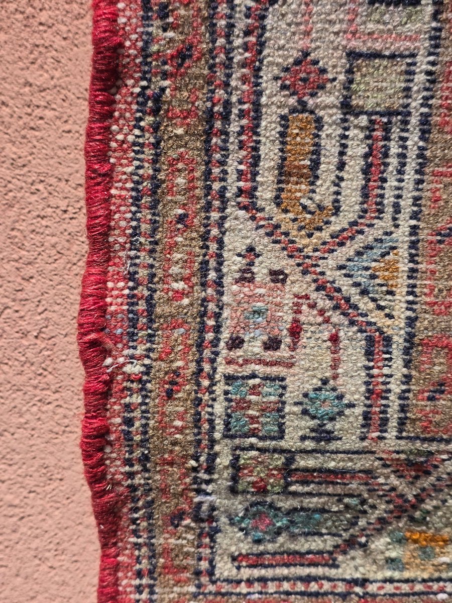 Tappeto persiano artigianale in lana – Manifattura tradizionale iraniana – Anni '70-'80-photo-7