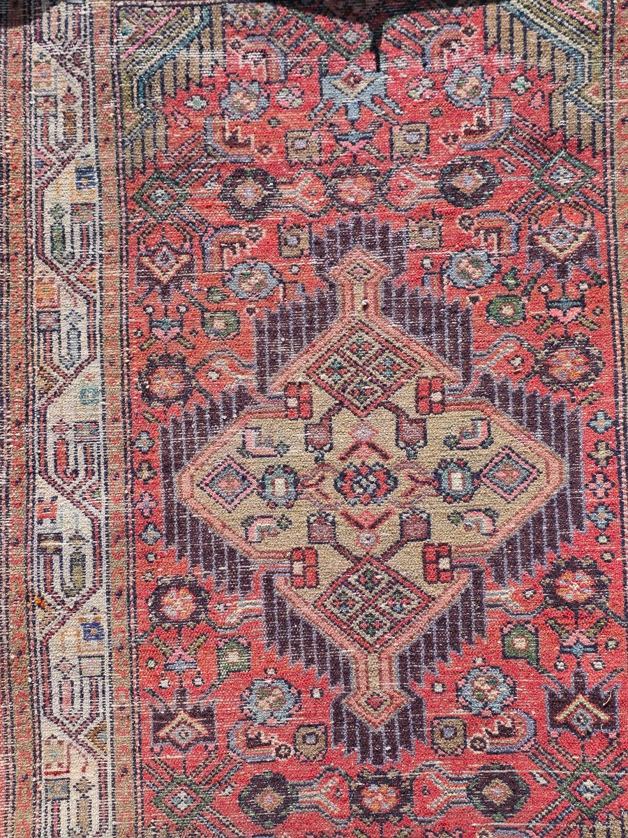 Tappeto persiano artigianale in lana – Manifattura tradizionale iraniana – Anni '70-'80-photo-8