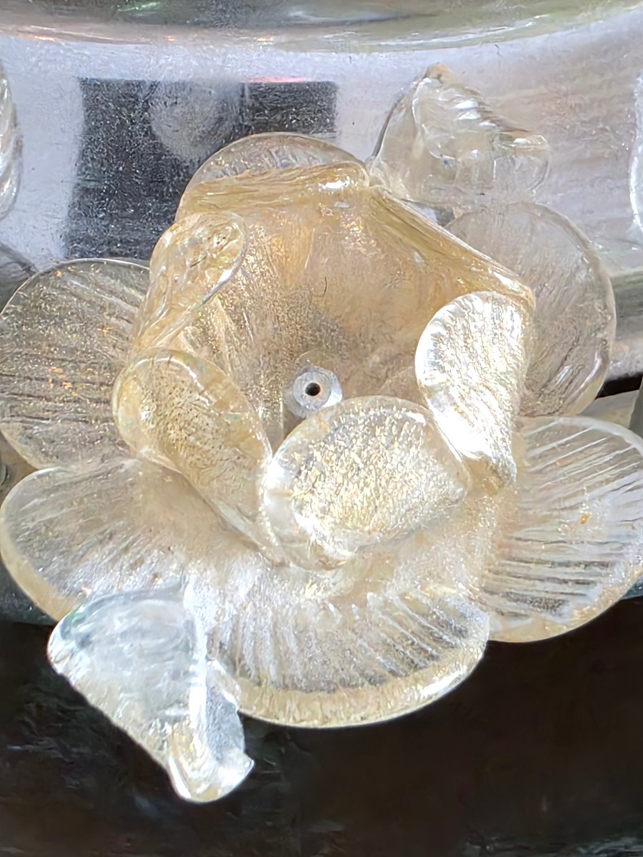 Grande fontana luminosa in vetro di Murano, Italia, circa 1950-1960-photo-1