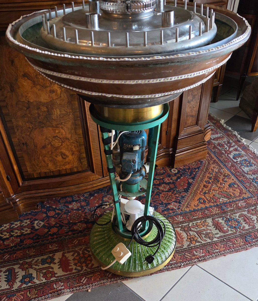Grande fontana luminosa in vetro di Murano, Italia, circa 1950-1960-photo-7