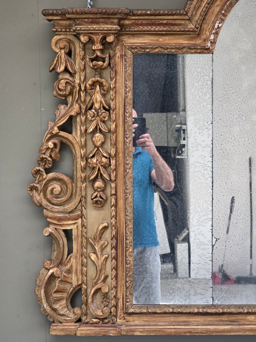 Caminiera in legno intagliato e dorato – Nord Italia, fine XVII / inizio XVIII secolo-photo-5