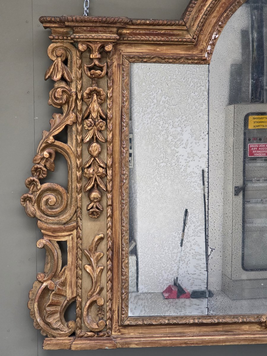 Caminiera in legno intagliato e dorato – Nord Italia, fine XVII / inizio XVIII secolo-photo-7
