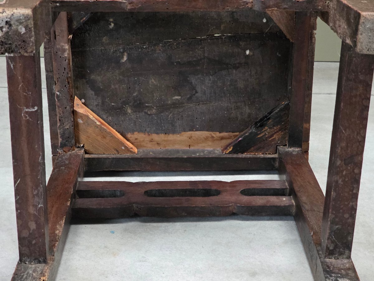 Seggiolone veneto in legno da frutto intagliato, fine XVII - inizi XVIII secolo-photo-2