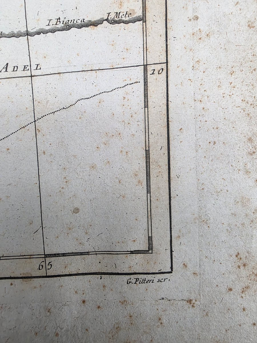 Carta geografica La Nubia ed Abissinia, Antonio Zatta, Venezia 1784, XVIII secolo-photo-3