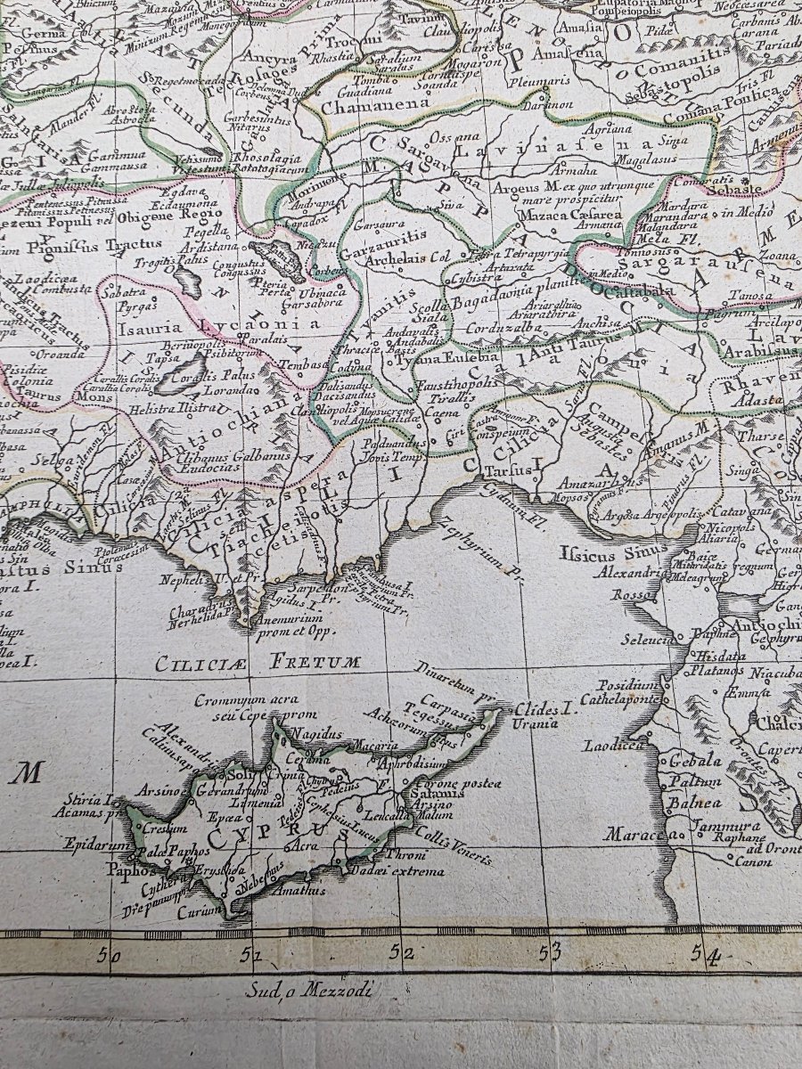 Carta geografica dell’Asia Minore, Antonio Zatta, Venezia 1785, XVIII secolo-photo-4