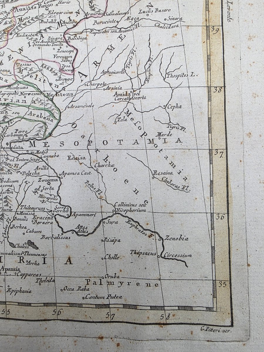 Carta geografica dell’Asia Minore, Antonio Zatta, Venezia 1785, XVIII secolo-photo-1