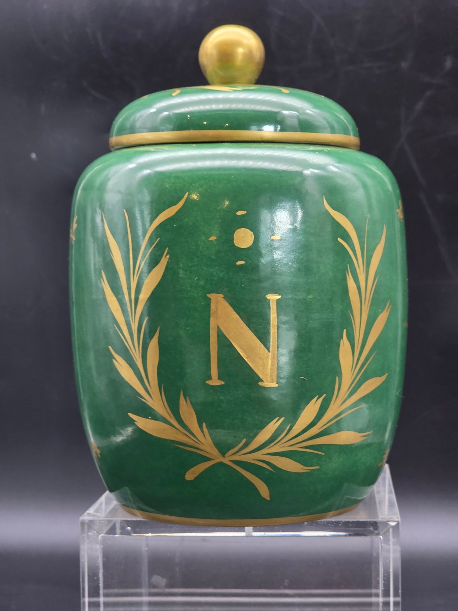 Vaso in porcellana con Napoleone a Jena 1806 – fine XIX / inizi XX secolo-photo-3