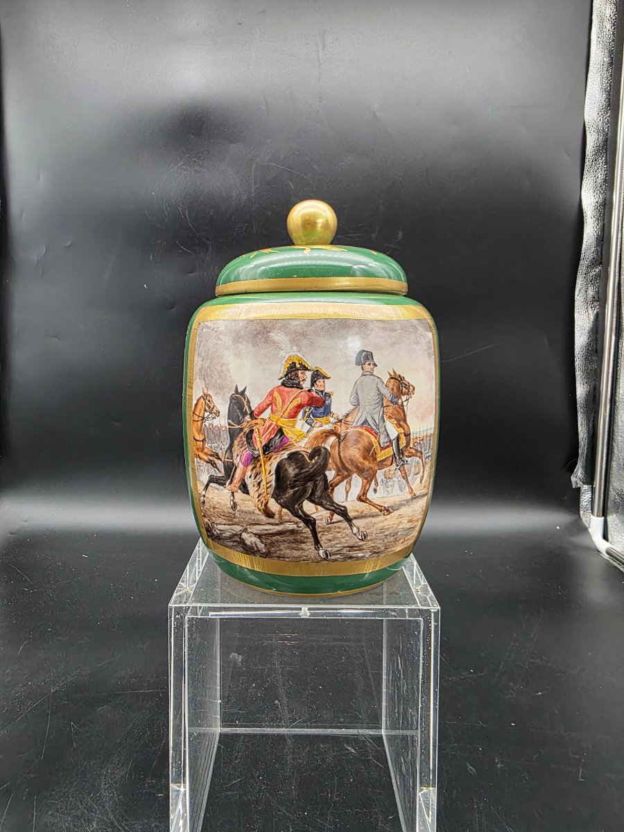 Vaso in porcellana con Napoleone a Jena 1806 – fine XIX / inizi XX secolo-photo-2