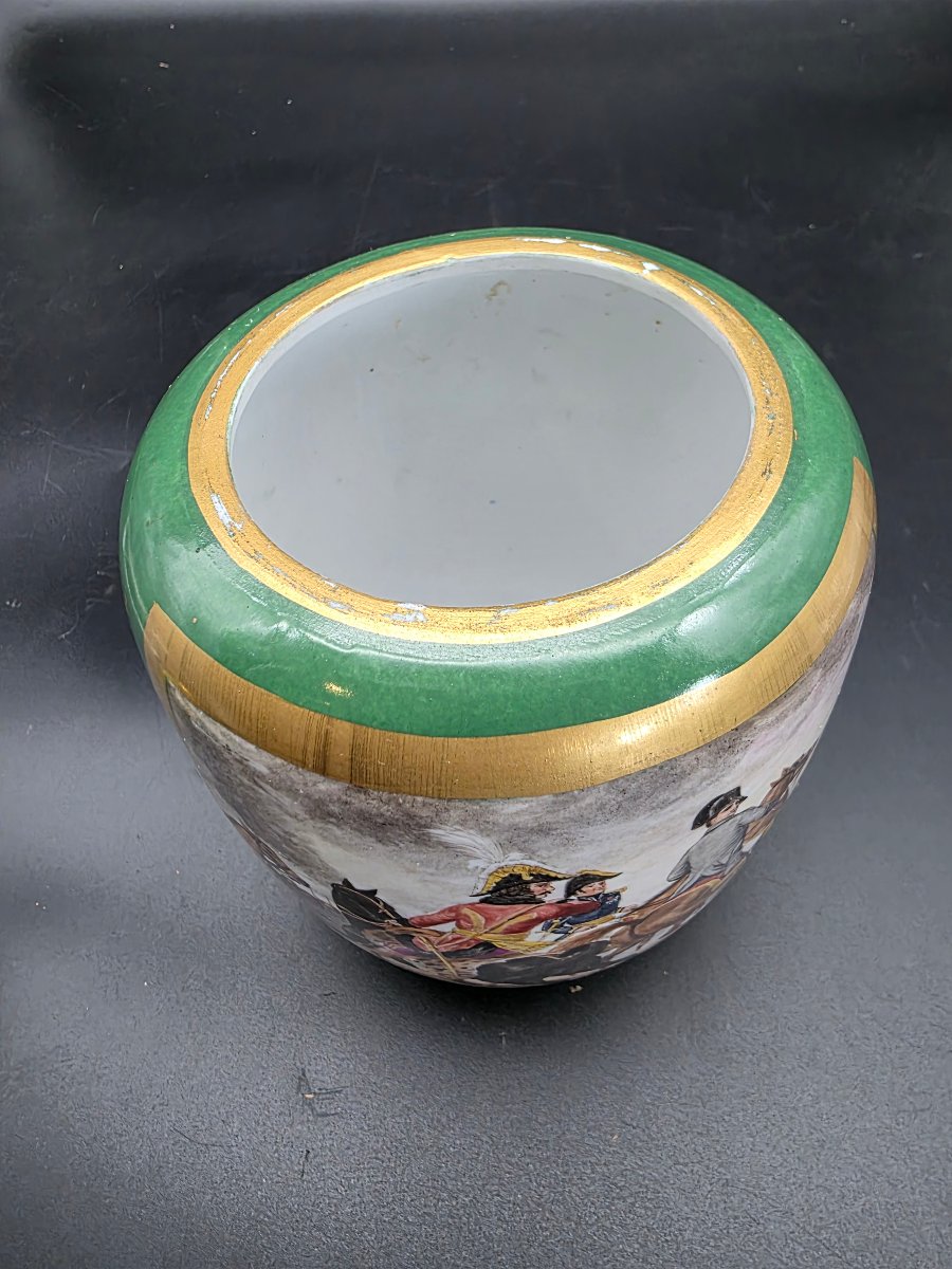 Vaso in porcellana con Napoleone a Jena 1806 – fine XIX / inizi XX secolo-photo-4