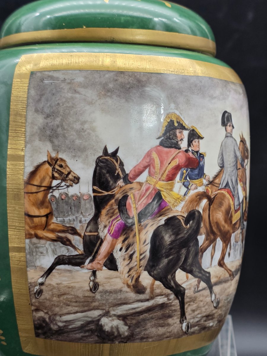 Vaso in porcellana con Napoleone a Jena 1806 – fine XIX / inizi XX secolo-photo-6