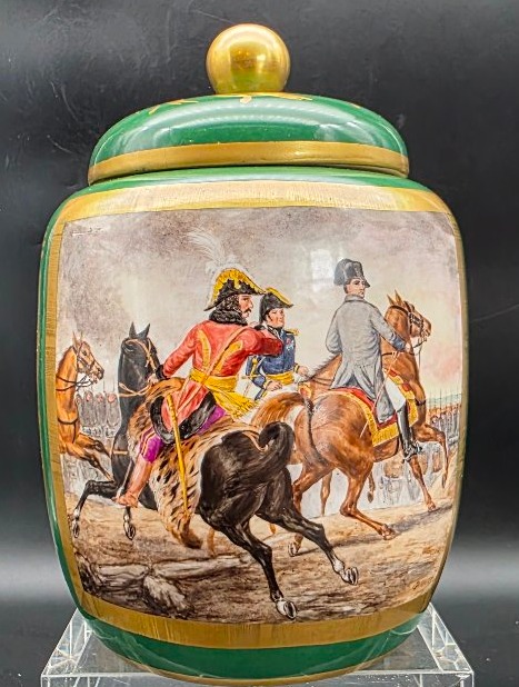 Vaso in porcellana con Napoleone a Jena 1806 – fine XIX / inizi XX secolo