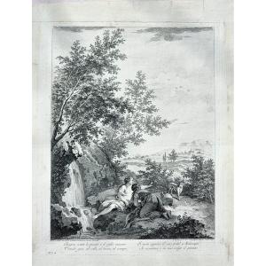 Coppia di incisioni calcografiche – Francesco Zuccarelli / Joseph Wagner – Venezia, XVIII secol