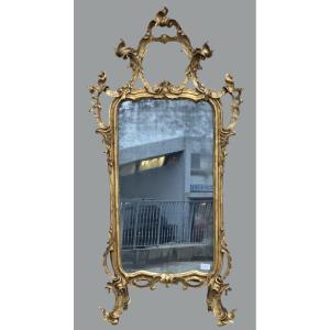 Specchiera lombarda intagliata e dorata, metà XVIII secolo