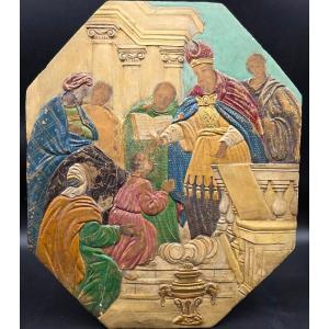Coppia di pannelli devozionali dorati con scene della vita della Vergine, Veneto, fine XVIII se