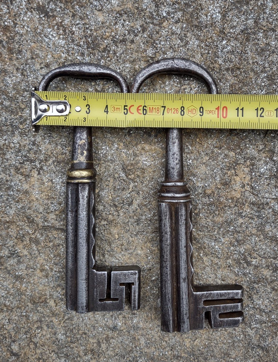 Coppia di chiavi  piemontesi da cassaforte-photo-4