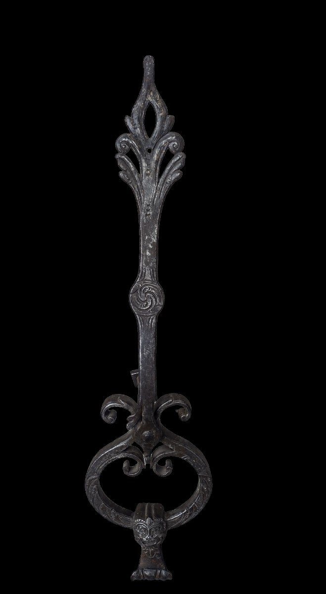 Grande battiporta austriaco in ferro XVII secolo-photo-2