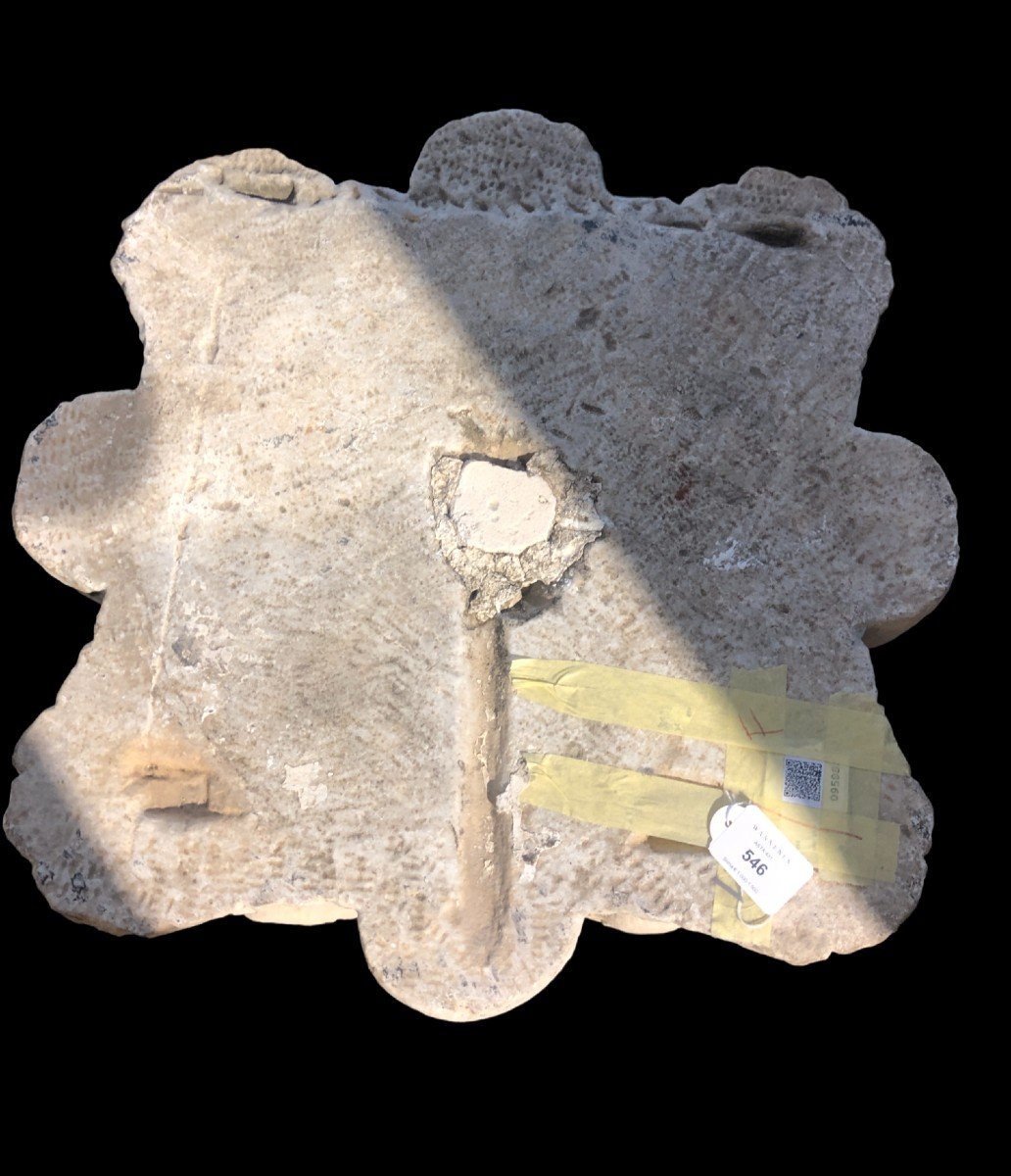 Importante capitello in pietra scolpita XV secolo-photo-6
