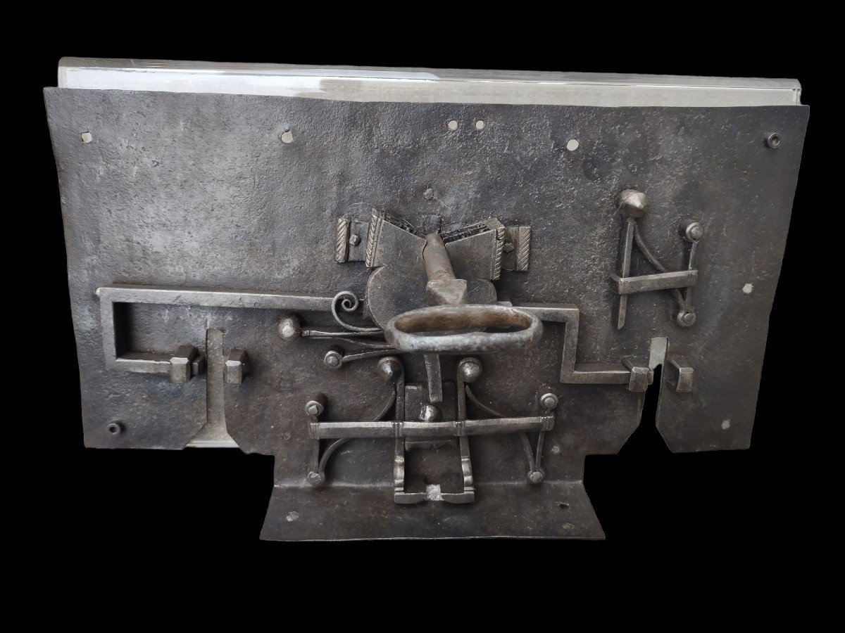 Spettacolare grande serratura con chiave inizio XVIII secolo 