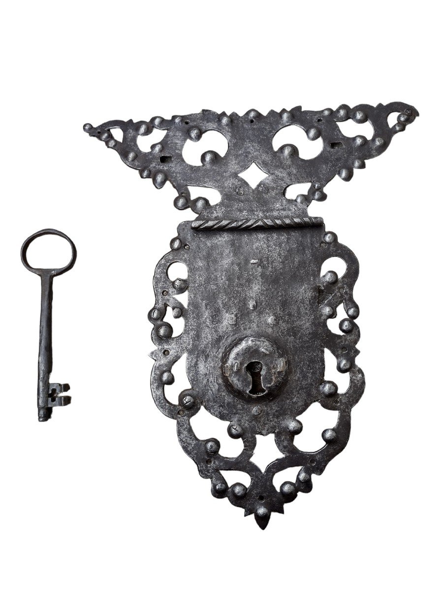 Splendida serratura da cassapanca inizio XVIII secolo -photo-2