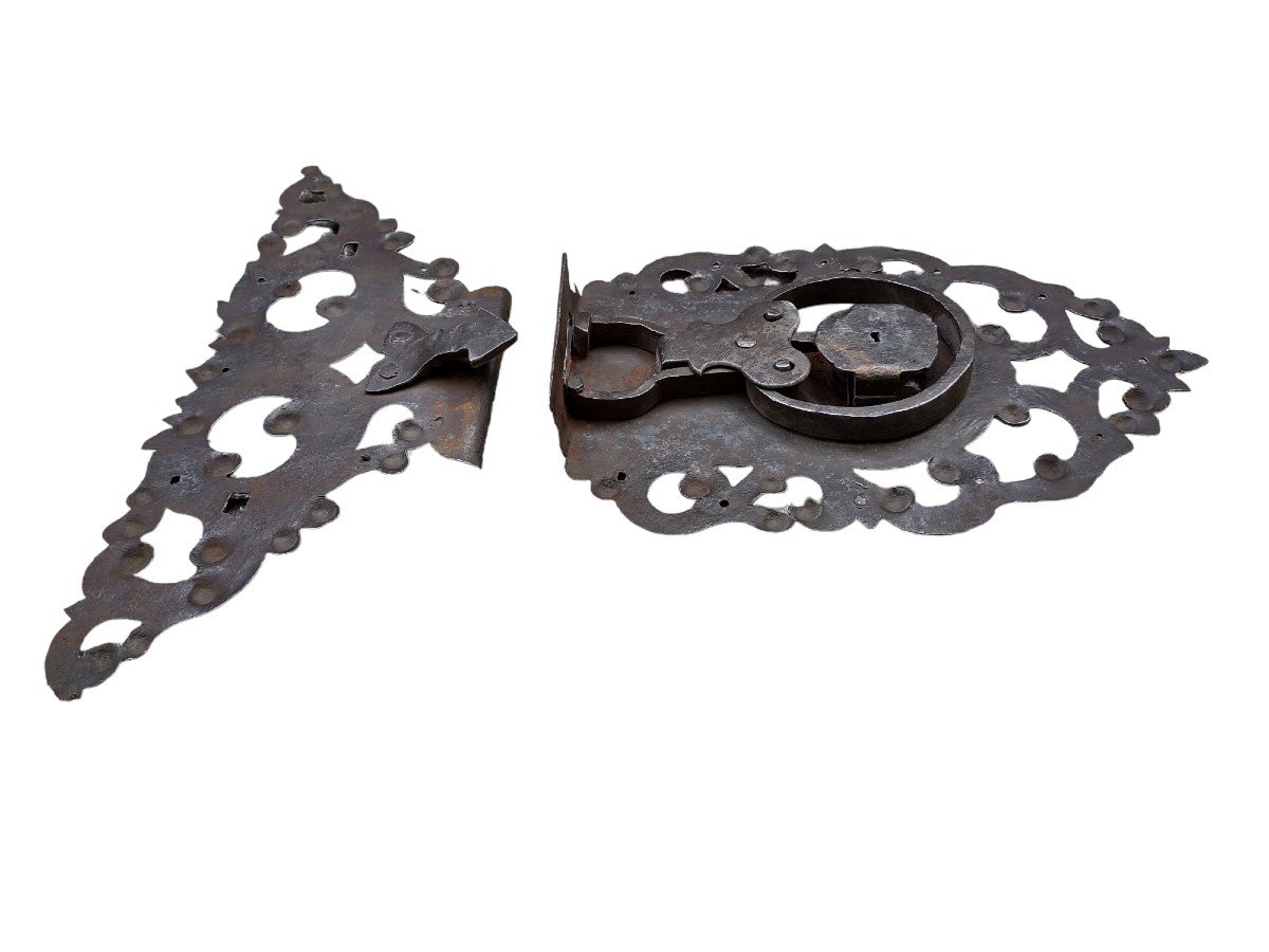 Splendida serratura da cassapanca inizio XVIII secolo -photo-8