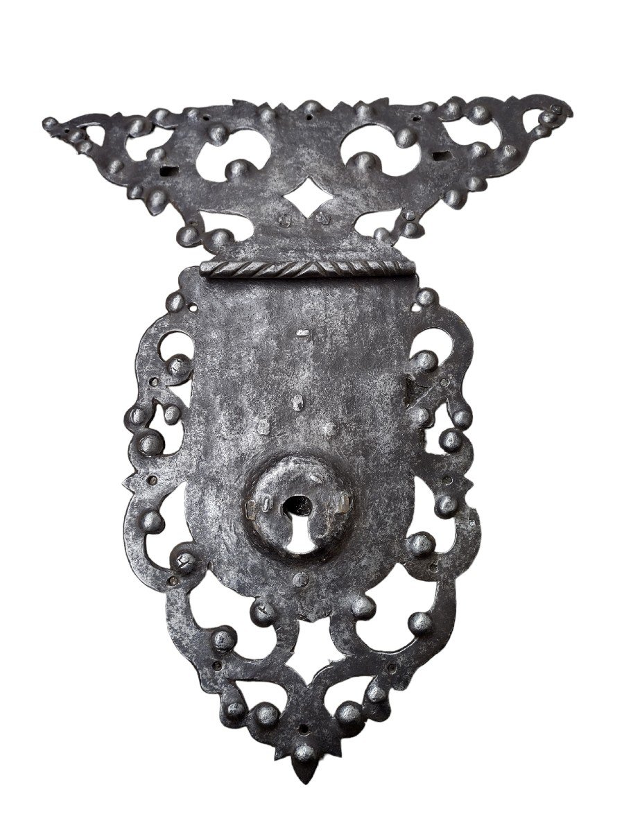 Splendida serratura da cassapanca inizio XVIII secolo 