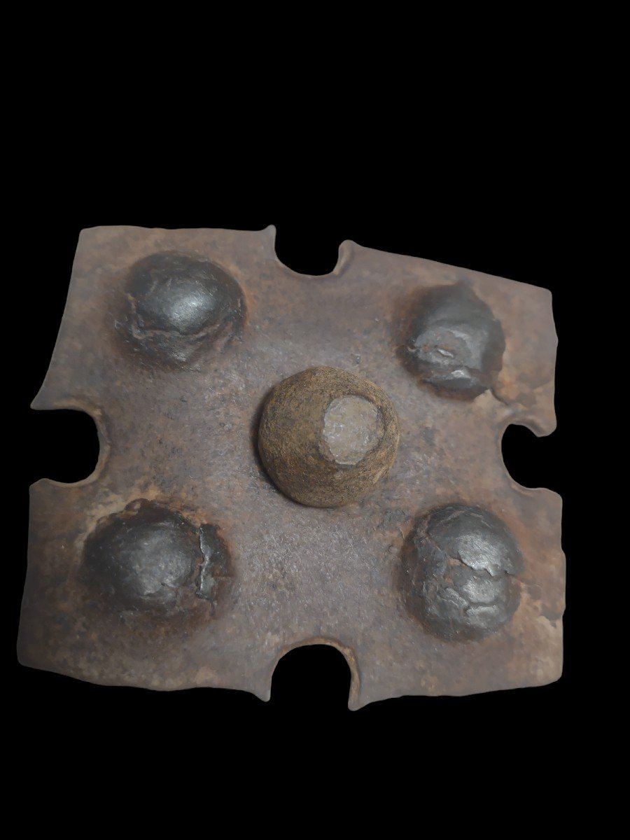4 Grandi chiodi in ferro forgiato XVII-XVIII secolo -photo-4