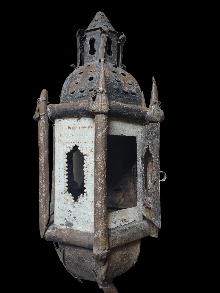 Lanterna veneziana in lamiera dipinta-photo-1