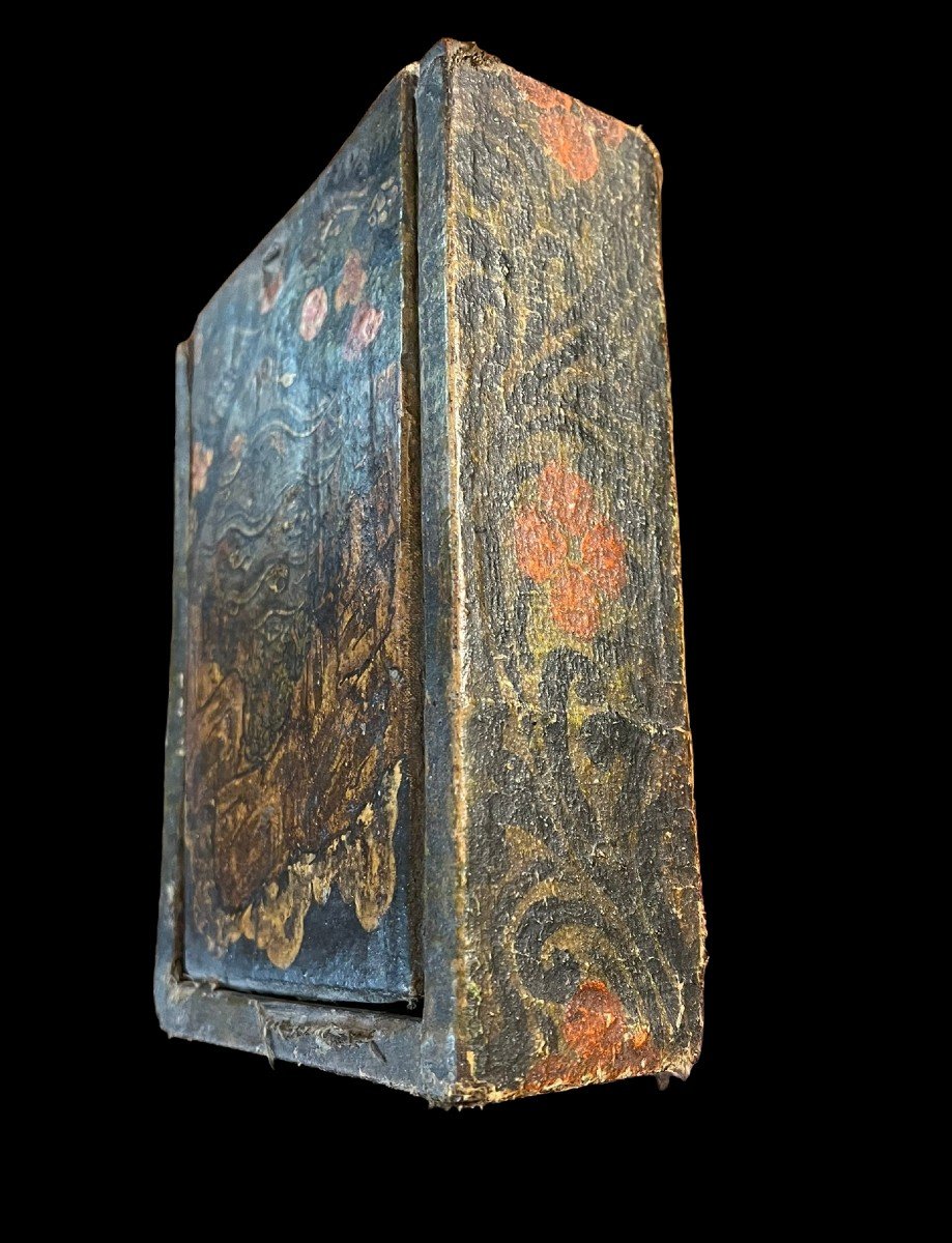 Rarisisma scatola tibetana porta medicine XVIII secolo-photo-2